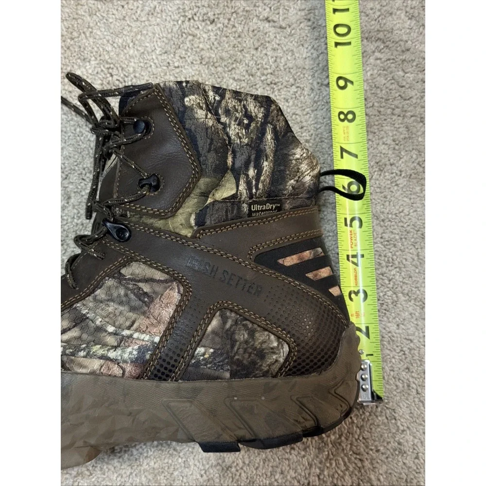 Irish Setter Men's Camo Hunting Boots Waterproof Insulated Scent Ban 11 D
